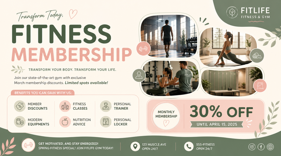 AI business flyer generator showcase with clean corporate layout and professional branding