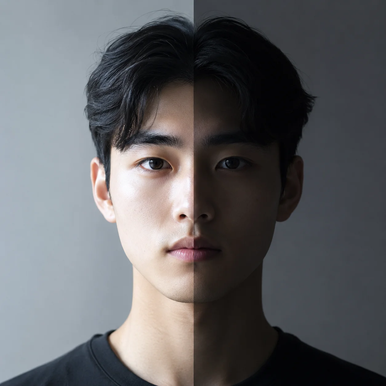 AI photo relight showcase with soft window light portrait lighting for a natural look
