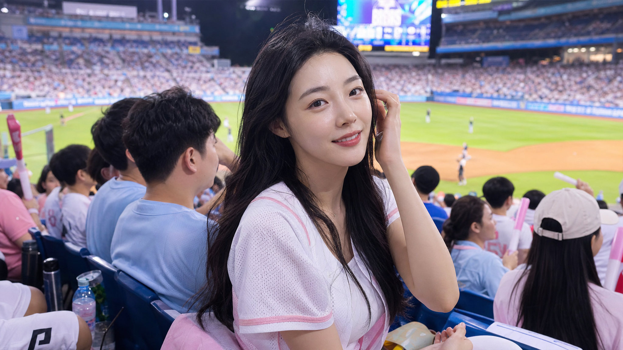 Korean baseball-inspired AI fan-cam video example