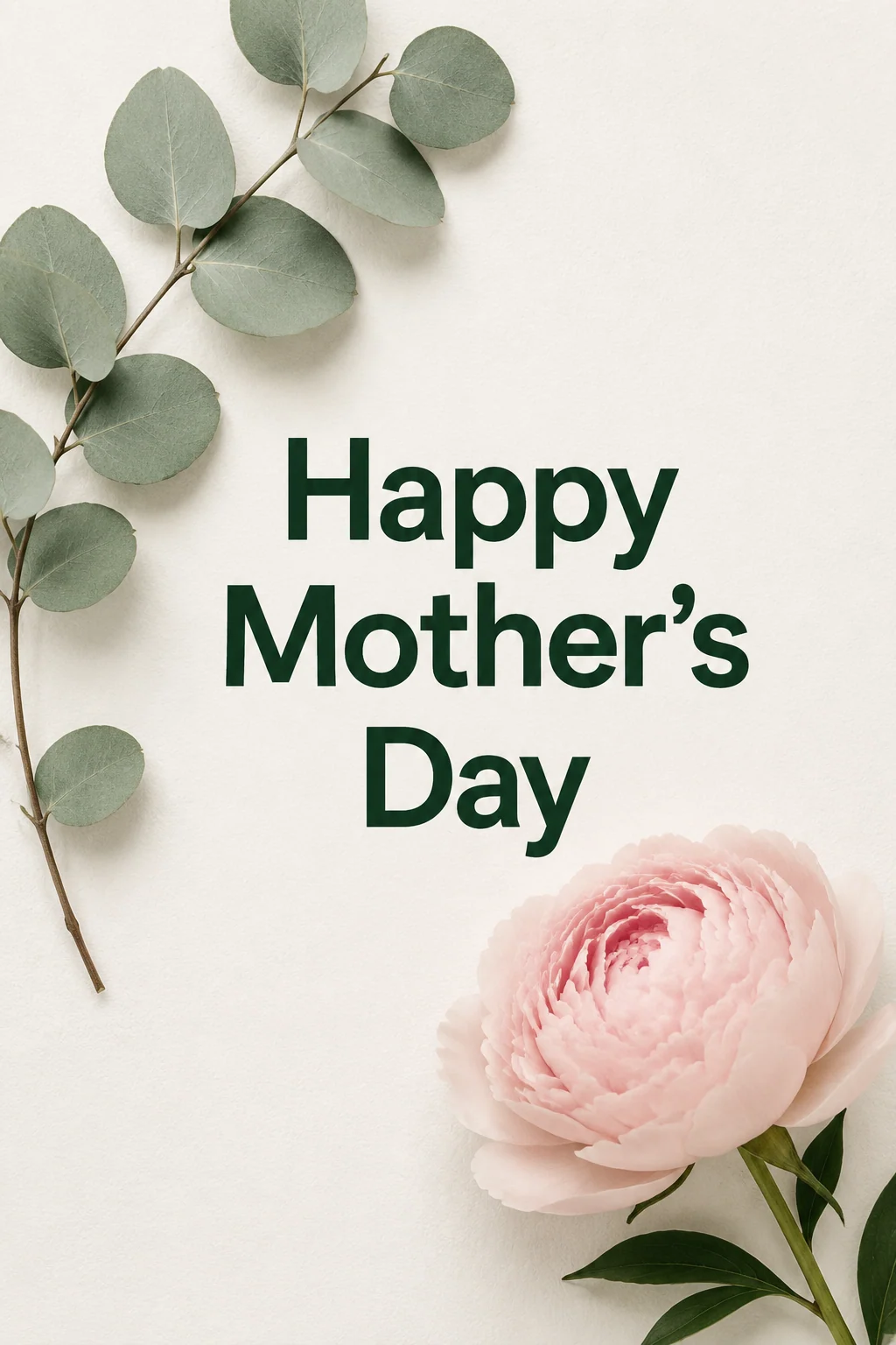 Mother's Day ChatGPT and Gemini prompt example with floral card design