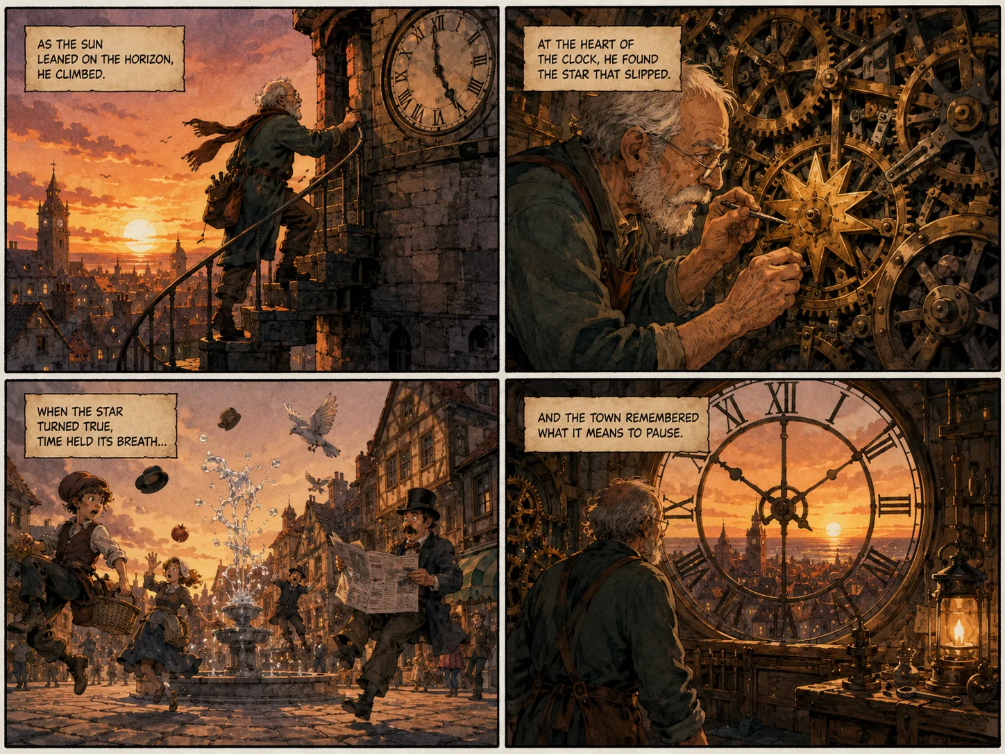 Book to comic page example