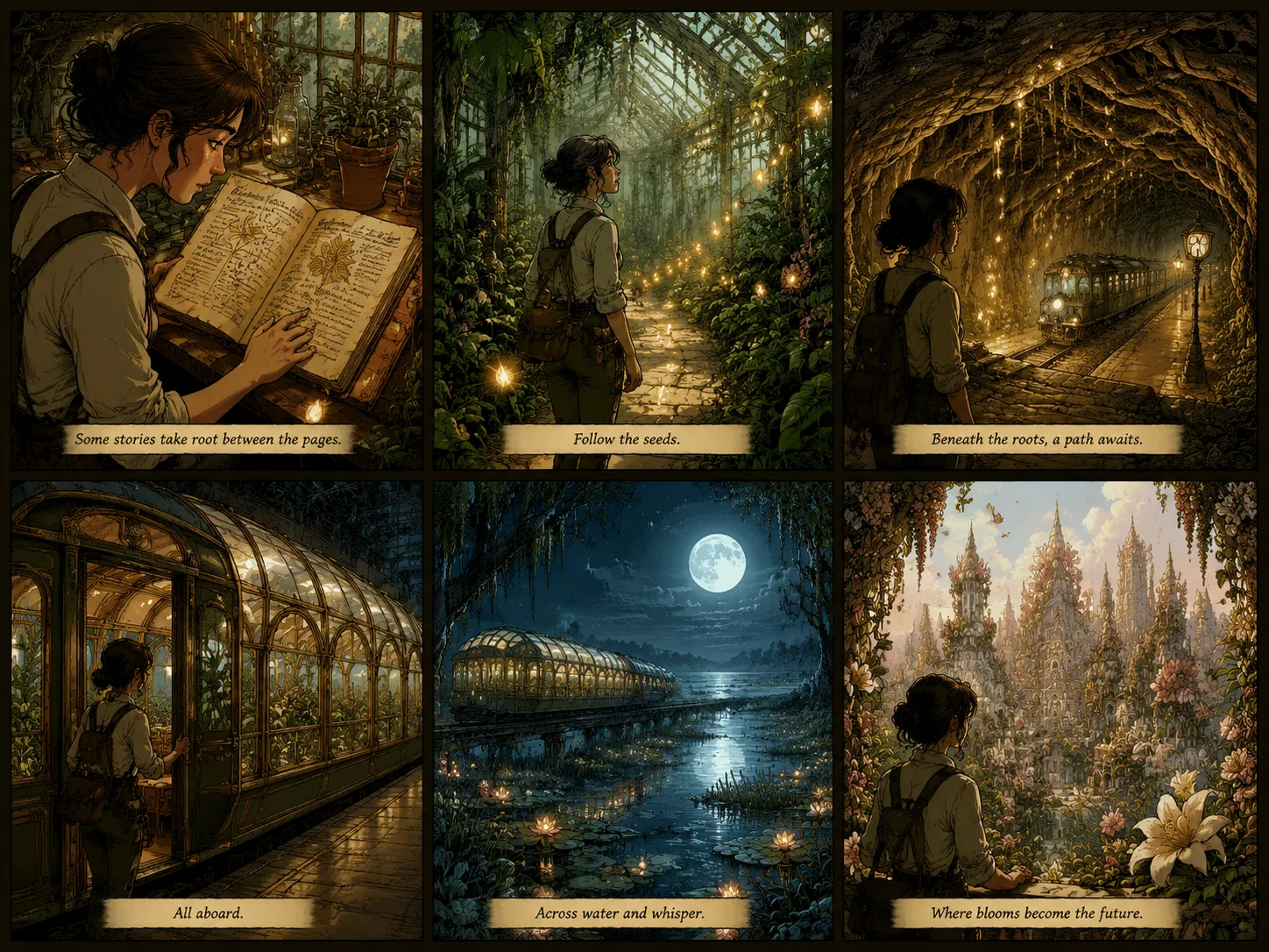 Novel to comic panel layout example